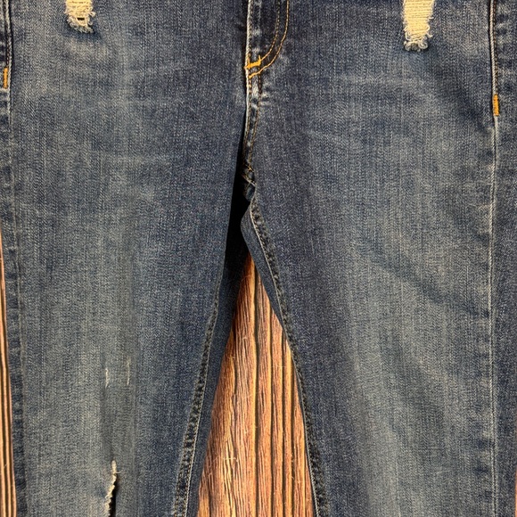 Rag & Bone Distressed Dark Blue Skinny Jeans - Picture 3 of 16